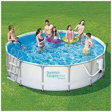 Summer Escapes Pro 15 X 42 Metal Pool Summer Waves Portable Swimming Pools Swimming Pools