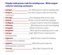 Trouvez les meilleurs codes promo jpg. 99 Off Wish Promo Code App Store Wishlist Code Promo Wish 2018 Code Promo Wish Augast 2018 Code Promo Wish Deja Cli Wish App Promo Codes Promo Codes Coupon