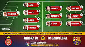 El barcelona tiene la posibilidad de meter presión a atlético y real madrid en el partido de esta noche a las 22 horas en el estadio ciudad de valencia ante el coutinho y ansu fati son las únicas bajas de un ronald koeman que tiene muy claro que su equipo sigue siendo claro candidato al título: Alignments Of The J21 Of Laliga Girona Fc Barcelona