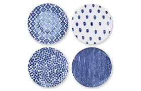 Check spelling or type a new query. Vietri Asst Of 4 Santorini Salad Plates Blue White One Kings Lane