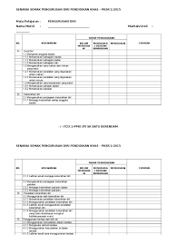 Pengurusan diri kssm pendidikan khas tingkatan 1. Senarai Semak Pd Pksr 1 2015