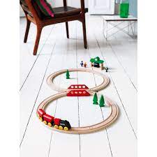 brio classic railway figure 8 train set fsc certified beech houten peuterspeelgoed speelgoed