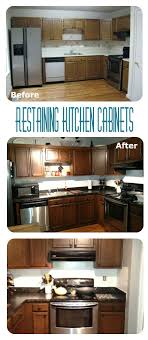 Little Brick Home Restaining Kitchen Cabinets Restaining Kitchen Cabinets Stained Kitchen Cabinets Diy Kitchen Cabinets