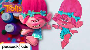 How to draw poppy from trolls. Learn To Draw Poppy Trolls Diy Withme Youtube