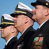 Petty Officer 2nd Class John Ostgard explains navigation