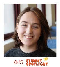 KHS Senior Natalie Bastille is an amazingly creative and talented, yet very  humble student. Whether it's writing, music, or visual art, she excels at  them all. For her English class writing assignments
