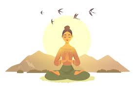 Yoga cartoon yoga illustration restorative yoga illustrations. Meditation Girls Yoga Illustration Yoga Drawing Yoga Cartoon