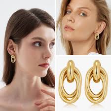 Gold Earrings 50% off Code: GV2MHETP  https://joylink.io/special-knot-earrings #ad