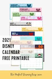 A different black and white image of this iconic mascot is posed in front of bright colors on each monthly page; 2021 Disney Calendar Free Printable Disney Calendar Calendar Printables Printable Calendar Template