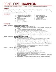 Sample resume and cover letter examples and resources. Best General Labor Resume Example Livecareer