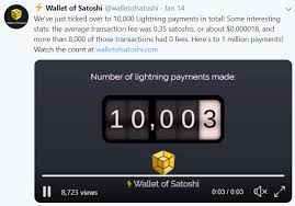More information about conversion of 10000 units of world money to europe currency is below the page. Wallet Of Satoshi Has Already Done 10000 Lightning Transactions With An Average Fee Of 0 35 Satoshi 0 000018 Bitcoin