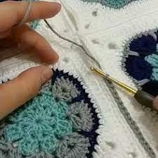 Motif Birlestirme Teknigi Neslihanin Hobiatolyesi Crochet Crocheting Crossstitch Kanavice Crochetblanket Knitt Orgu Tig Isleri Tig Desenleri