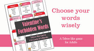 According to history.com 150 million cards are swapped every year. Valentine S Taboo Like Party Game Forbidden Words