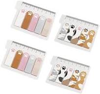 Cobee 360Sheets Cute Animals Sticker Bookmarks, 3 Packs Cat Paw Memo Pad  Sticky Notes Self Adhesive Tab Notes Page Markers Flags Index Bookmark ...