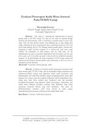 Sk tim audit mutu internal sekolah. Pdf Evaluasi Penerapan Audit Mutu Internal Pada Stain Curup