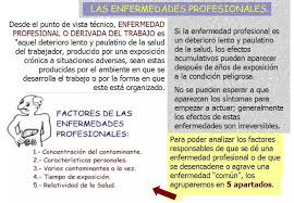 Causadas por tareas en cuyo. Definicion Tecnica De Enfermedad Profesional