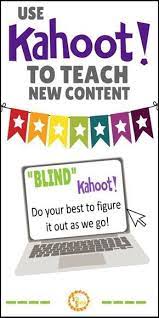 Blind Kahoot Use Kahoot To Introduce Concepts Srta Spanish High School Science High School Spanish Classroom High School Math