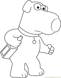 Tell your child while they color that a lion is the king of the jungle and the eagle is the king of the birds. Brian Griffin By Oscartomas Coloring Page For Kids Free Brian Griffin Printable Coloring Pages Online For Kids Coloringpages101 Com Coloring Pages For Kids