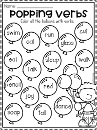 Part of a collection of free grammar worksheets from k5 learning; Grammar Worksheet Packet Nouns Adjectives And Verbs Worksheets Verb Activities For First Grade Verb Worksheets Teaching Verbs