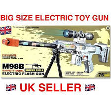 Kids Toy Sniper Camouflage Toy Gun Lights Sound Vibration Toy Gun Great Gift Uk