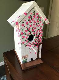More images for pressure treated wood birdhouses » Redbud Painted Birdhouse Bird Houses Painted Decorative Bird Houses Bird Houses Ideas Diy