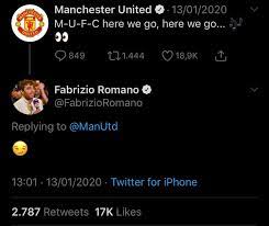 We did not find results for: Fabrizio Romano On Twitter It Was Just About The Here We Go Posted By Man Utd Mate Everyone Can Understand If I Ve Some Real News I Post As I Do Every Day