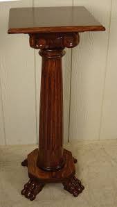 Square Oak Pedestal Plant Stand Antique Oak Furniture How To Antique Wood Wood Pedestal