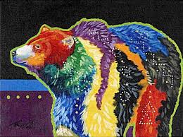 John Balloue Cherokee Artist Native American Art Bear Art Canadian Art