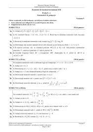 Dacă fişierul bac.txt conţine numerele 9 6 1 7 5 atunci, pentru că numerele asociate șirurilor care se pot obține. Bac 2018 Matematica 22 08 2018 Subiecte Si Bareme Edu Mate Info M1 Stiinte M2 Tehnologic M2 Pedagogic Sesiunea August Septembrie Jitaruionelblog Pregatire Bac Si Evaluarea Nationala 2021 La Matematica Si Alte Materii Materiale
