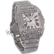 Cartier santos medium model stainless steel automatic watch wssa0010. Cartier Santos 100 Xl Stainless Watch 24 8ct Diamonds List Price 48000 Cartier Santos 100 Xl Mens Accessories Cartier Santos