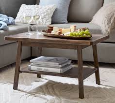 Constructed of reclaimed wood, this substantial table showcases a modern rustic vibe and comes equipped with bench seating. Mateo 31 5 Coffee Table Pottery Barn