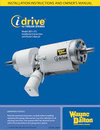 One has an idrive opener. Wayne Dalton Torsion Idrive Owners Manual And Installation Dvd Manualzz