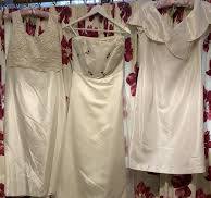 Job lot of wedding dresses 3 Mixed sizes pre loved possibly vintage