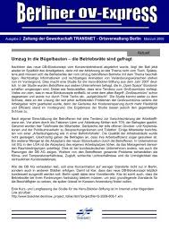 Trade union of the police; 090501 Berliner Ov Express Evg