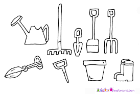 My Lawn Mowers Shop Garden Tools Coloring Pages Gardening Tool Kit