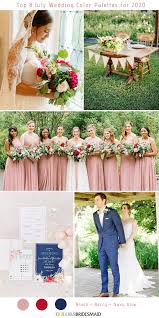 For the perfect summer wedding color scheme, simply look up at the sky. Top 8 July Wedding Color Palettes For 2020 Wedding Colors July Wedding Colors Wedding Color Palette Summer