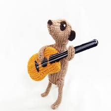 Binoculars with compass and pouch; Meerkat With Knitted Acoustic Guitar Guitarist Meerkat Etsy Meerkat Acoustic Guitar Acoustic