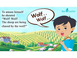 There was once a young shepherd boy who tended his sheep at the foot of a mountain near a dark forest. The Boy Who Cried Wolf Story And Danice Learning Ideas Facebook