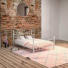 Small double metal bed metal framed small doubles are particularly popular as they tend to have a much lighter, airier feel, which is usually what people want when space is scarce. Vida Designs Paris Small Double Bed 4ft Bed Frame Metal Headboard High Foot End Bedroom Furniture White Buy Online In Burkina Faso At Burkinafaso Desertcart Com Productid 116234688
