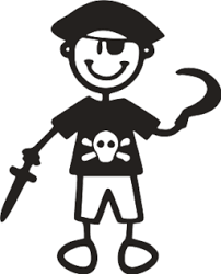 Download Funny Pirate Boy Svg Clipart