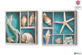 تابلوهات كائنات بحرية سفير ارت للديكور sea creatures wall art art