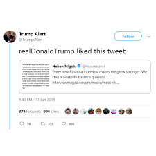 But pop stars rihanna and ciara held nothing back as they embarked on a vicious war of words on twitter. Donald Trump Faves Tweet About Rihanna