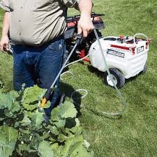You can spray fertilizers, insecticides, or weeds killers herbicide in your lawn with ease and in far less time. 117 Litre Tow Behind Sprayer With Trailer For Easy Movement Spraying