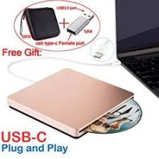 Confoly Usb C Superdrive External Dvd Cd Rewriter Drive Usb External Dvd Cd Drive Burner For Latest Mac Pro Macbook Pro Asus U306ua Asus Dell Latitude With Usb C Port Rose Gold Prices