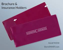 Insurance Policy Holder One Pocket W Business Card Pocket Custom Printing Min 500 Pieces Custom Print Custom Logos Brochure