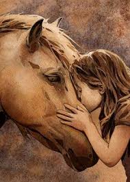 Horse And Girl Canvas Metal Poster Print Man Ho Duy Displate In 2020 Horse Art Animal Art Amazing Art Painting