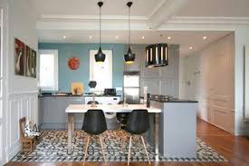 Exelmans Eclectic Kitchen Other Metro Atelier Noma Cuisine Equipee Moderne Parquet Cuisine Idee Deco Cuisine