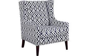 Addington Blue Print Accent Chair Printed Accent Chairs High Back Accent Chairs Blue Accent Chairs