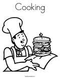 Coloring pages to download and print. Cook Coloring Page Twisty Noodle