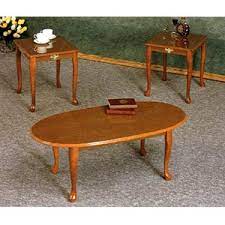 Customer satisfaction · tv stands · diverse selection · wide variety 3 Pc Oak Veneer Coffee And End Table Set 5116 Co More Than A Furniture Store